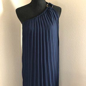 One shoulder evening dress